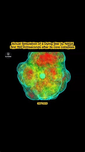 StarTechTales on Instagram: "Teams at NASA and Caltech use supercomputers to simulate what no telescope can see, the exact moment a star decides whether it will explode and spread elements across space… or collapse into a black hole. Every heavy element around us begins in moments like this. Source: Visualization: Core-Collapse Supernova Simulation (First ~150 ms) By: Brian Grefenstette & Christian Ott Affiliation: NASA / Caltech Official Link: 🔗 https://svs.gsfc.nasa.gov/13655"