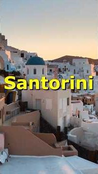 Santorini Greece: Caldera Views & Epic Sunsets, Vacation Minute by Explorer Vacations 4K HDR #shorts