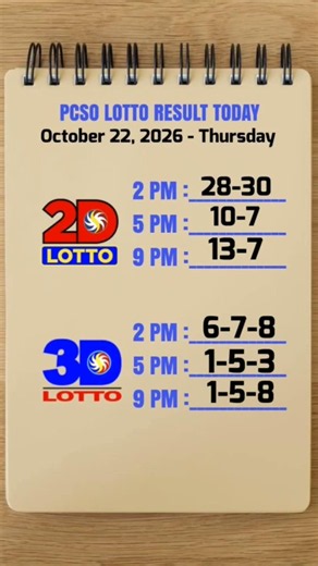 Lotto Result Today 9pm Draw October 22, 2026 PCSO #lotto #lottoresulttoday #9pmlottoresult