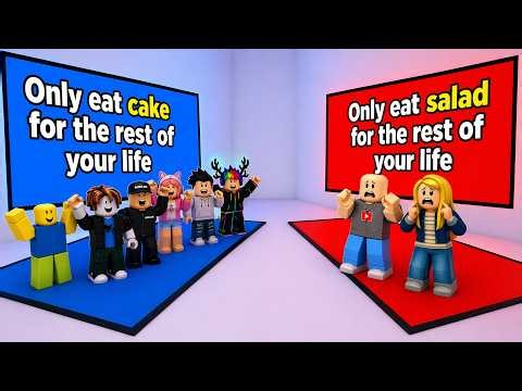 We played Pick A Side in Roblox!!