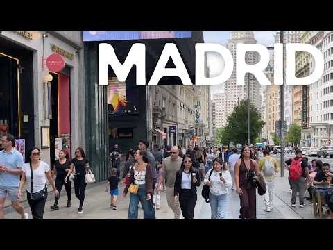 MADRID CITY CENTER 🇪🇸 Explore the Heart of Spain Like Never Before 4K
