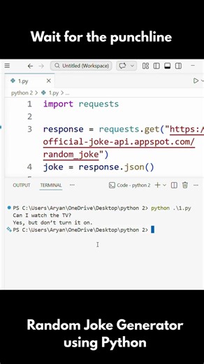 This Python Code Will Make You Laugh 😂 #coding #shorts #python