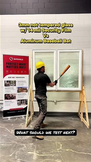 Impact Test on Security Window | Safehold Glass Resists Break In Attempts