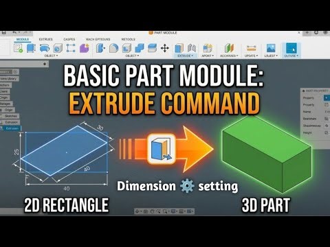 #09 PTC Creo paramatic Part module basics and Extrude command #engineering #creoparametric #design