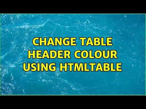 Change table header colour using htmlTable (2 Solutions!!)