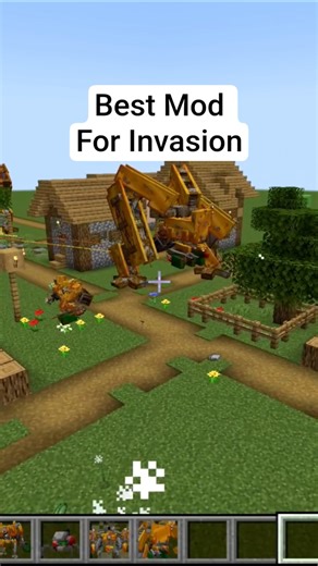 Best Mod For Invasion Minecraft #shorts #minecraft #майнкрафт