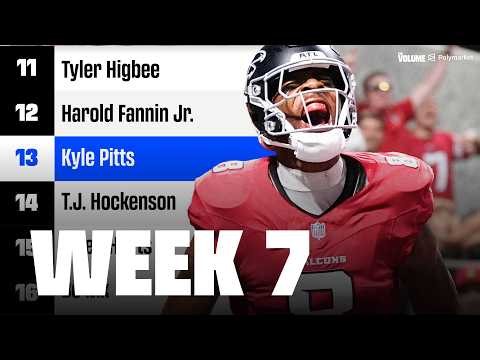Fantasy Football Week 7 Rankings & Tiers | QBs & TEs Studs, Busts & Sleepers (2026)
