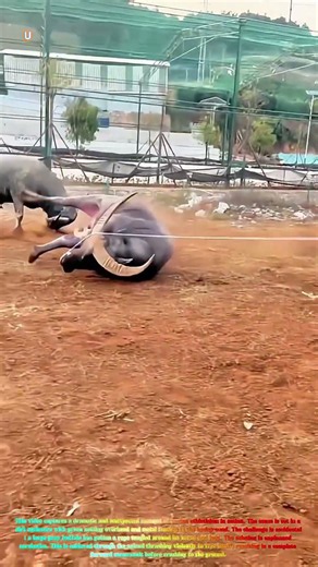 Satisfying Acrobatic Fail: Watch a Buffalo Attempt a Front Flip and Crash! 🐂🤸