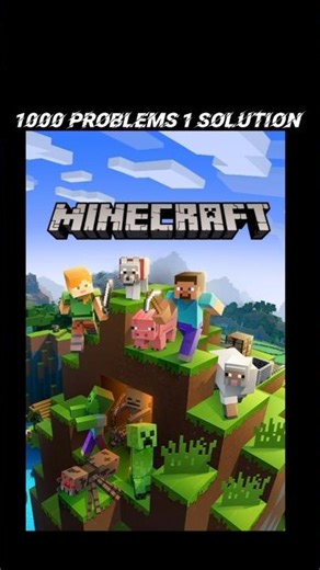 1000 Problems, 1 Solution. ⛏️ #Minecraft