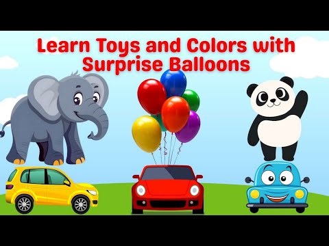 Best Learning Video for Toddlers | Learning Colors with Surprise Balloons! Fun Popping Game for Kids