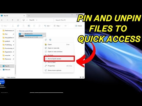 Pin And Unpin Files And Folders To Quick Access Windows 11