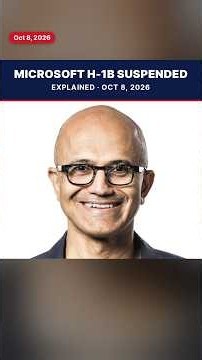 Microsoft H-1B Part 2 Frozen visa, CEO Gets a Medal #h1bvisa #microsoft #suspended #usnews #trending
