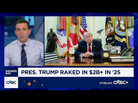 President Trump raked in at least $2 billion in 2025