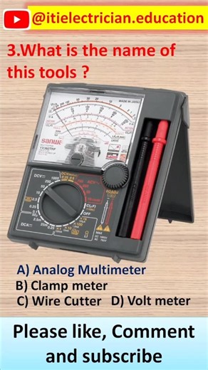 Analogue multimeter name of this tool? #shorts #electrician #electronics