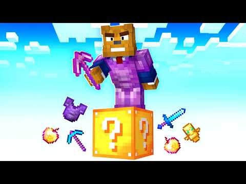 I Survived On One Lucky Block In Minecraft
