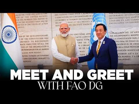 PM Modi greets Director-General of Food and Agriculture Organisation