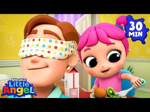 Baby Tries New Food! Yummy Vegetables! 🥦| Little Angel 😇 | 🔤 Subtitled Sing Along Songs