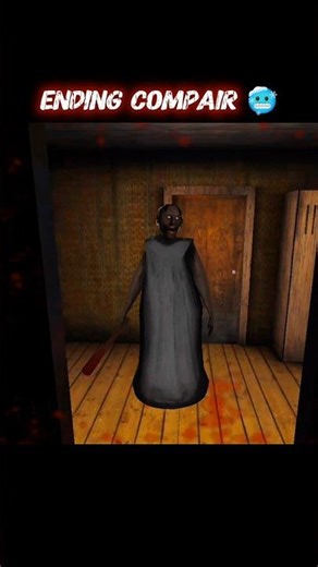 Granny Chapter 2 Top 3 Horror💀 Endings Compair || #horrorgame #scary #fyp #shorts