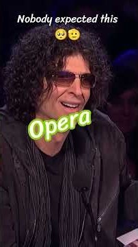 Opera OPERA.Andrew launched into Puccini’s “O mio babbino caro”, revealing the voice. #italianopera