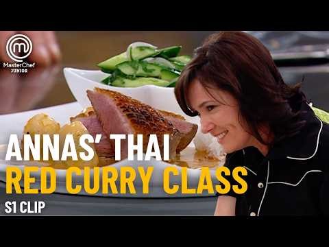 Thai Red Duck Curry with Lychees🥘 | Junior MasterChef Masterclass