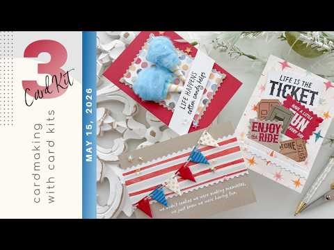 3 Playful Carnival Cards You Need To Try! | Simon Says Stamp June 2026 Card Kit Step Right Up