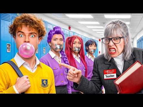 Last To Leave World’s Strictest School Wins $1,000! (KPop Demon Hunters)