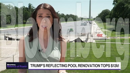 Trump's reflecting pool renovation tops $13M