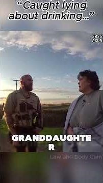 Drunk Grandma Lets 11 & 13 Year Old Grandkids Drive Car – Crashes Into Ditch | Bodycam