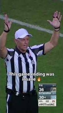 In the final seconds 👏 #unc #accfootball #collegefootball
