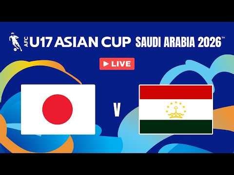 LIVE 🔴 Japan vs Tajikistan | Quarter-Finals – AFC U17 Asian Cup™