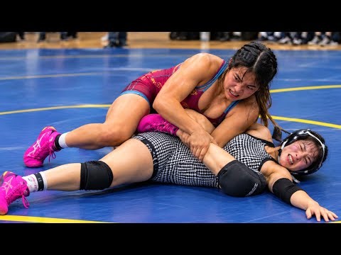 Thrilling Girls Grappling Match Ends in a Hard-Fought Victory! 💪🤼‍♀️🔥