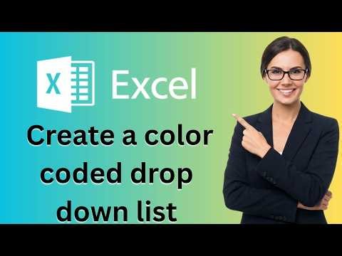 How to create a color coded drop down list in excel (Latest Update)