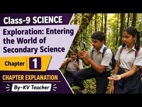 Exploration: Entering the World of Secondary Science/ Class-9 Science New NCERT Chapter-1
