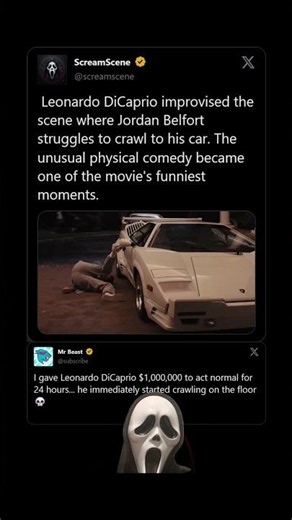 The Wolf of Wall Street (2013) — Leonardo DiCaprio improvised the scene where Jordan Belfort...