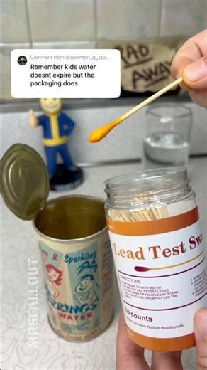 TESTING 1960’s CANNED DRINKING WATER CAN FOR LEAD!