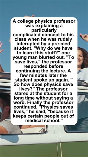 Physics Saves Lives #joke #humor #shorts #physics #professor #medicalschool #funny #science #comedy