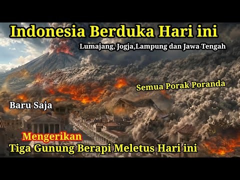 THREE VOLCANOES ERUPTED TODAY: MERAPI JOGJA-CENTRAL JAVA, SEMERU LUMAJANG AND ANAK KRAKATAU LAMPU...