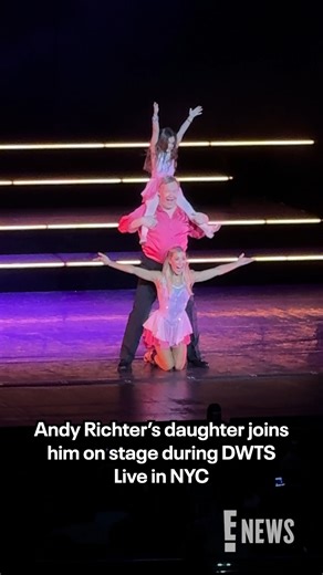 Our hearts could burst.🥹 Andy Richter recreated one of his "Dancing with the Stars" routines with his daughter and partner Emma Slater at DWTS Live in NYC. | E! News