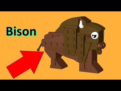 How to BUILD a LEGO Bison