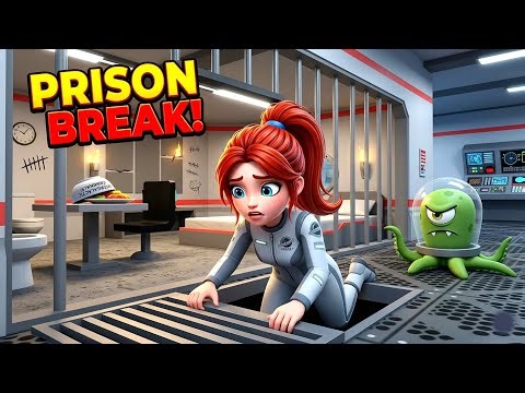 Secretly Escaping the Alien Prison Through a Vent 😨(Roblox Obby) 