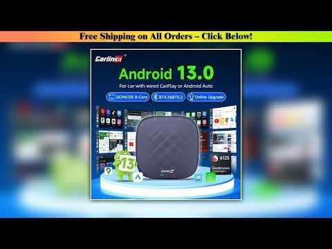 Android 13 CarlinKit Android Auto Wireless CarPlay AI TV Box QCM6125 8-Core Split Screen 64G 128G