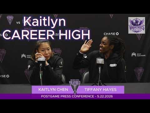 Kaitlyn Chen, Tiffany Hayes Postgame - | Valkyries vs Fever | WNBA | 5.22.2026