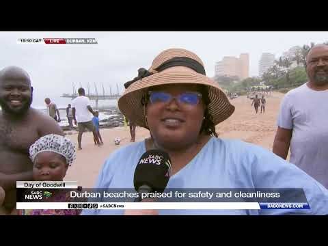 Day of Goodwill | Beachgoers happy with clean KZN beaches