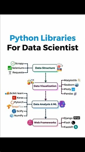 Top Python Libraries for Data Scientists 🐍 #Shorts #cybersecuritycompany