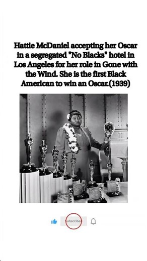 Hattie McDaniel Made History as the First Black Oscar Winner 🏆✨#shorts