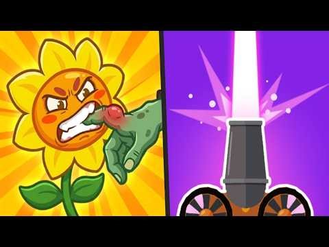 DON'T TOUCH GRASS vs BALL BLAST CANNON - Satisfying Double Gameplay ASMR (android/ios)