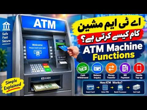 How does an ATM machine work and its functions?