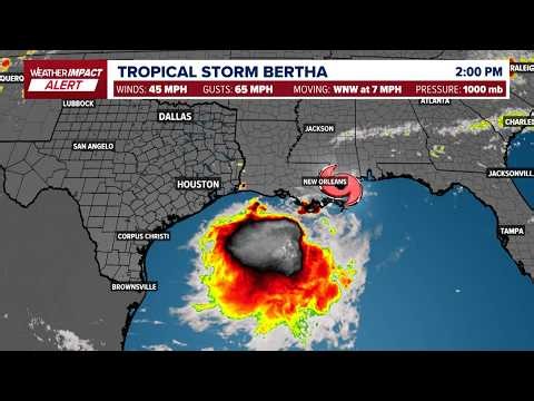 Tropical Storm Bertha | Forecast cone, spaghetti models and live radar