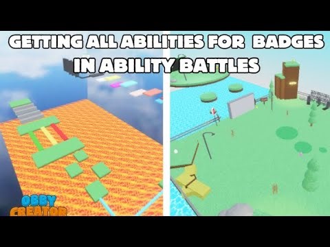 Obby creator "ability battle" getting all abilities for badges 