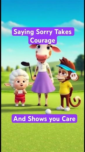 The Cat Name Meow Says Sorry ⛳A Golf Story Meow made a mistake on the golf course and say sorry.